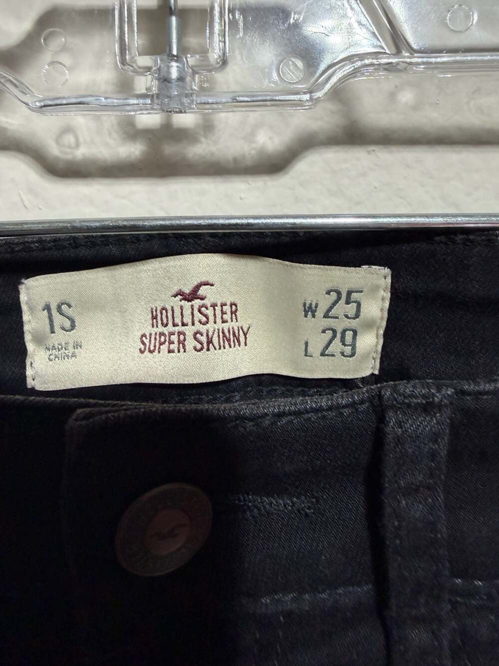 Hollister Super Skinny Jeans Black 25x29 - Picture 2 of 3